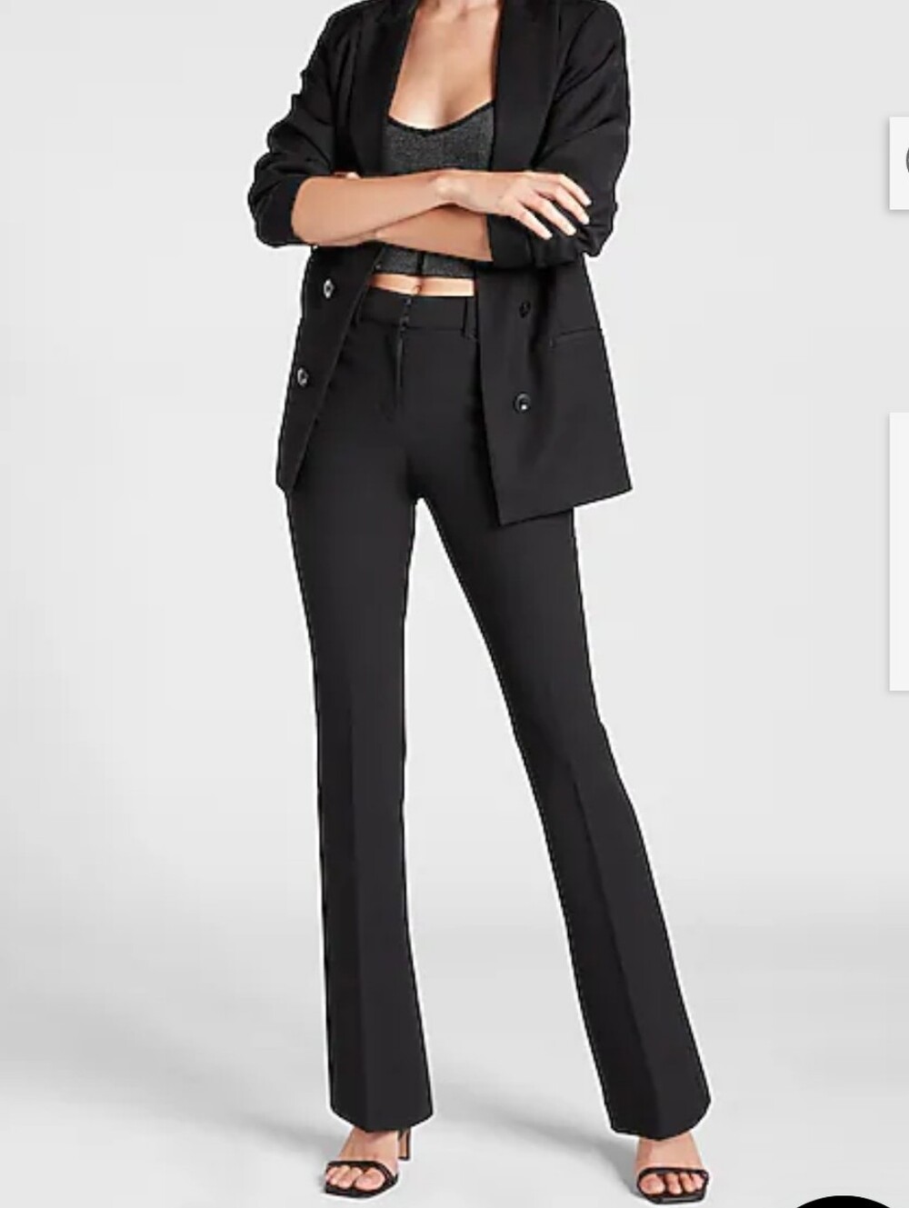 NWT Express High Waisted Supersoft Twill Bootcut Pant Black Size XL - Picture 3 of 12